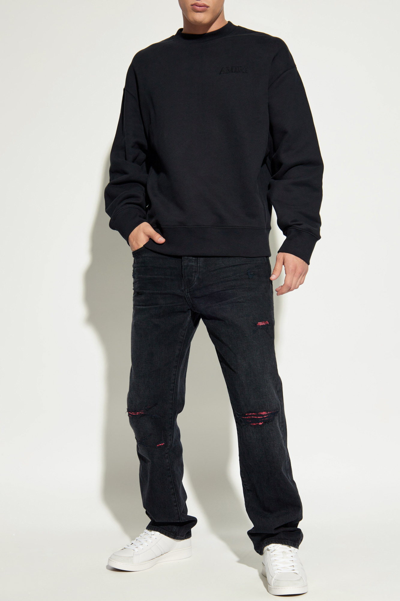Black Hoodie with logo Amiri - Vitkac Italy